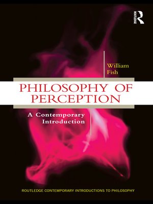 cover image of Philosophy of Perception
